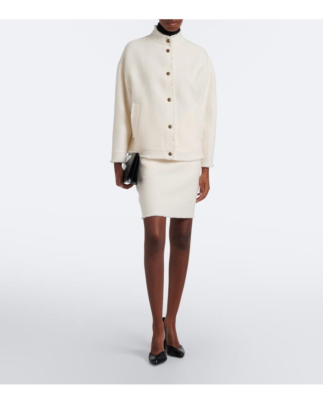Max Mara Natural Virgin Wool Jacket
