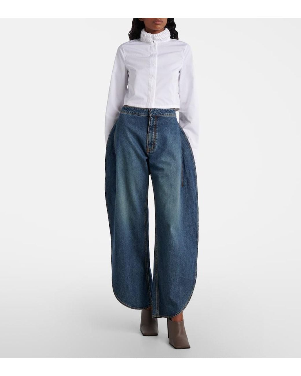 Alaïa Brown Leather Mules