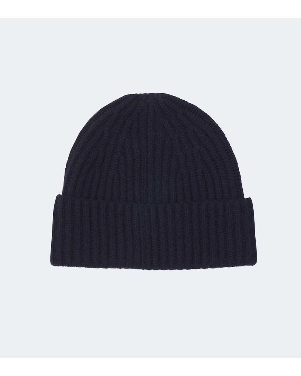 Lisa Yang Blue Menton Ribbed-Knit Cashmere Beanie for men