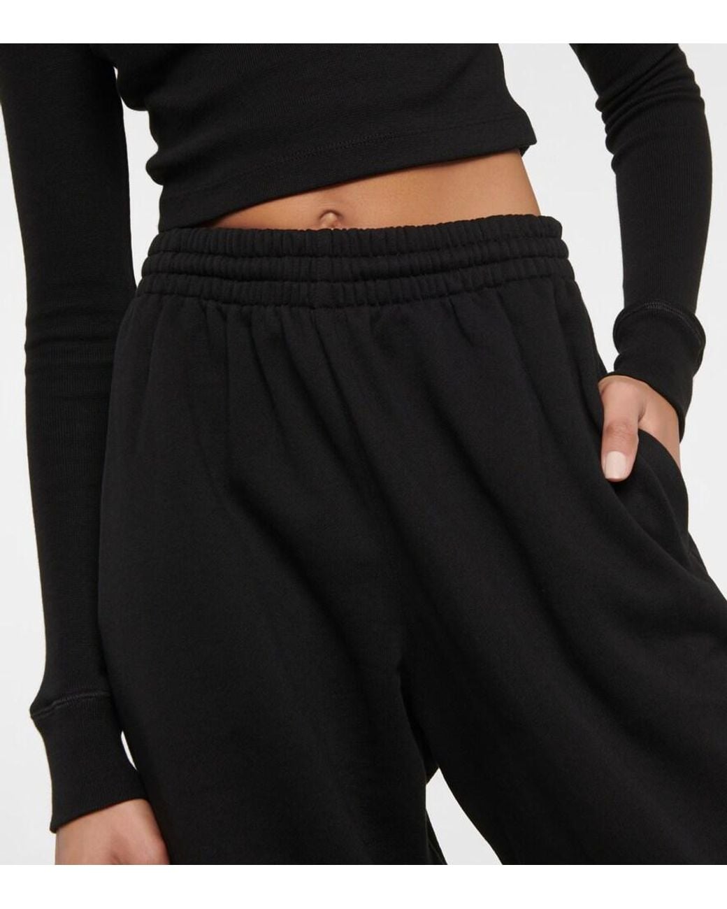Wardrobe NYC Black X Hailey Bieber Hb Cotton Fleece Sweatpants