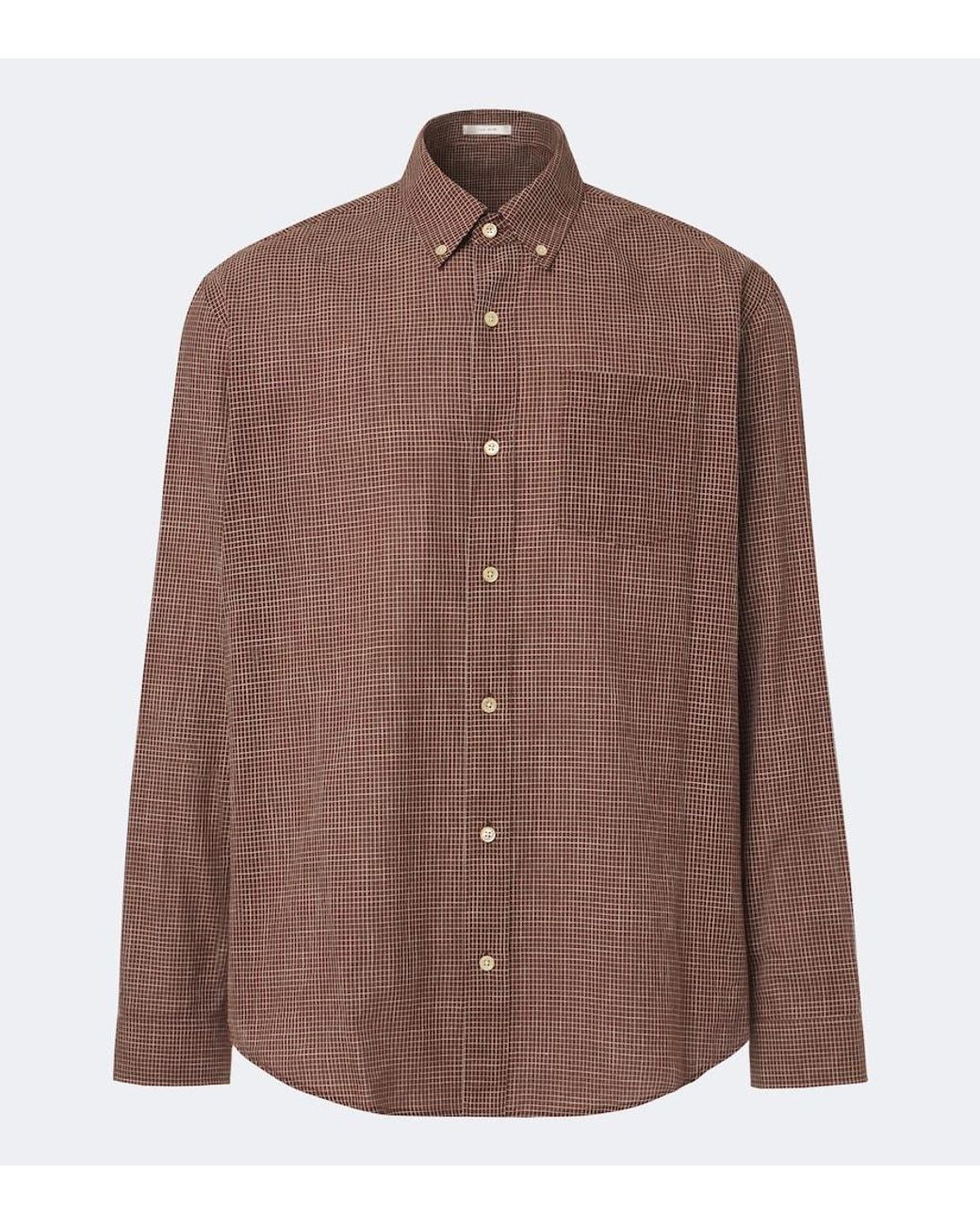 The Row Brown Pompeo Checked Cotton Flannel Shirt for men