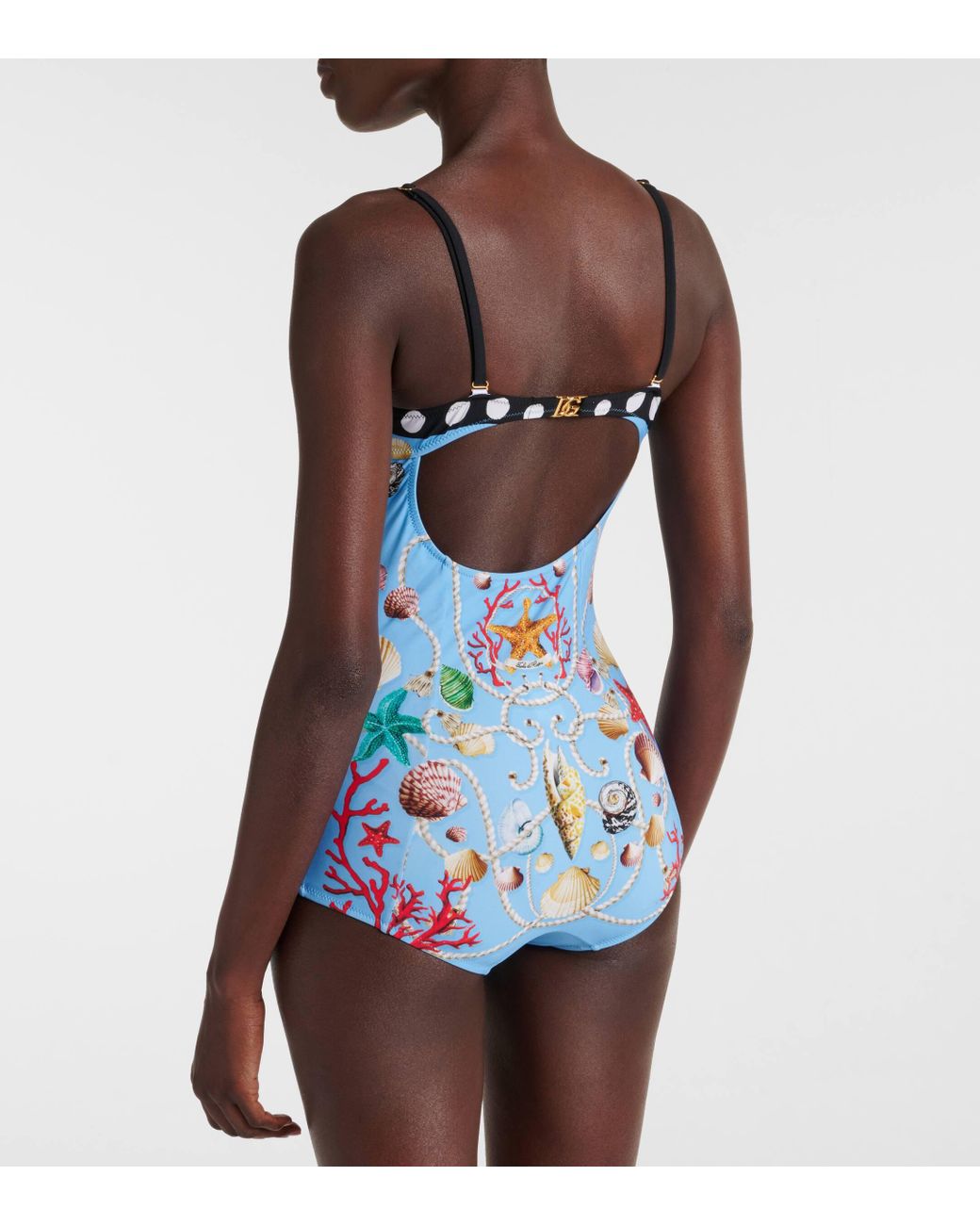 【Dolce&Gabbana】 Capriプリントホルターネック水着 Capri printed halterneck swimsuit in multicoloured - Dolce