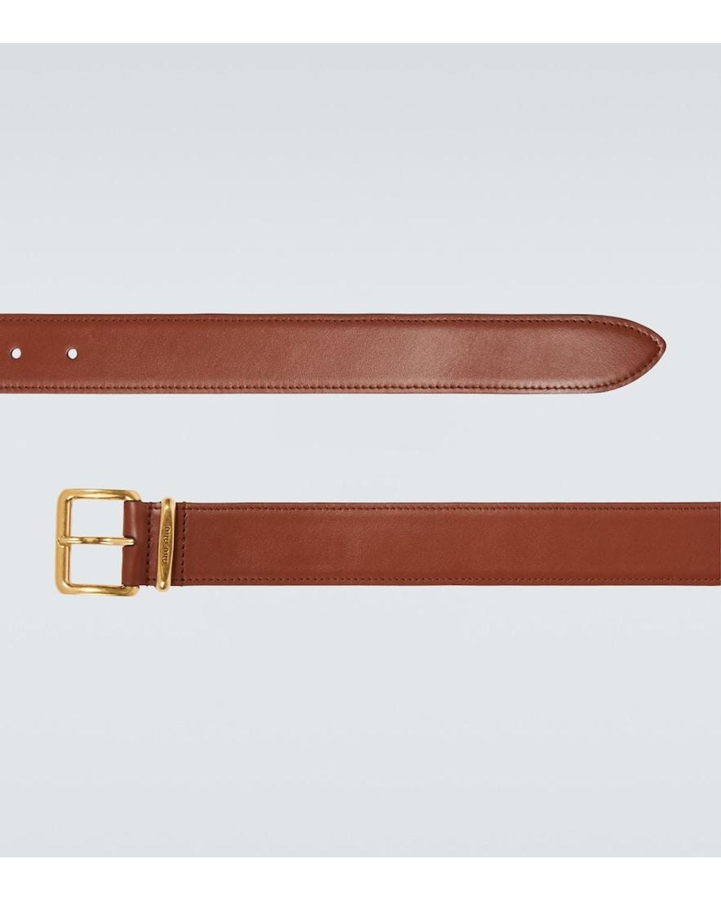 Miu Miu Brown Leather Belt for men