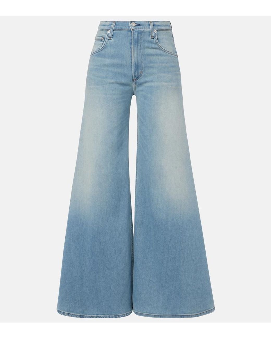 Citizens of Humanity Blue Amari High-Rise Wide-Leg Jeans