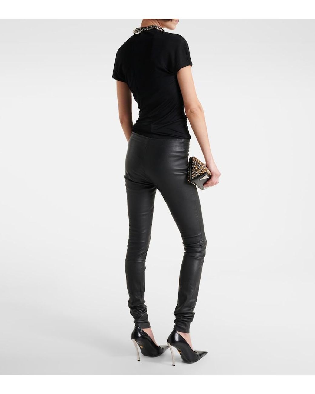 Stouls Black Carolyn Leather Leggings
