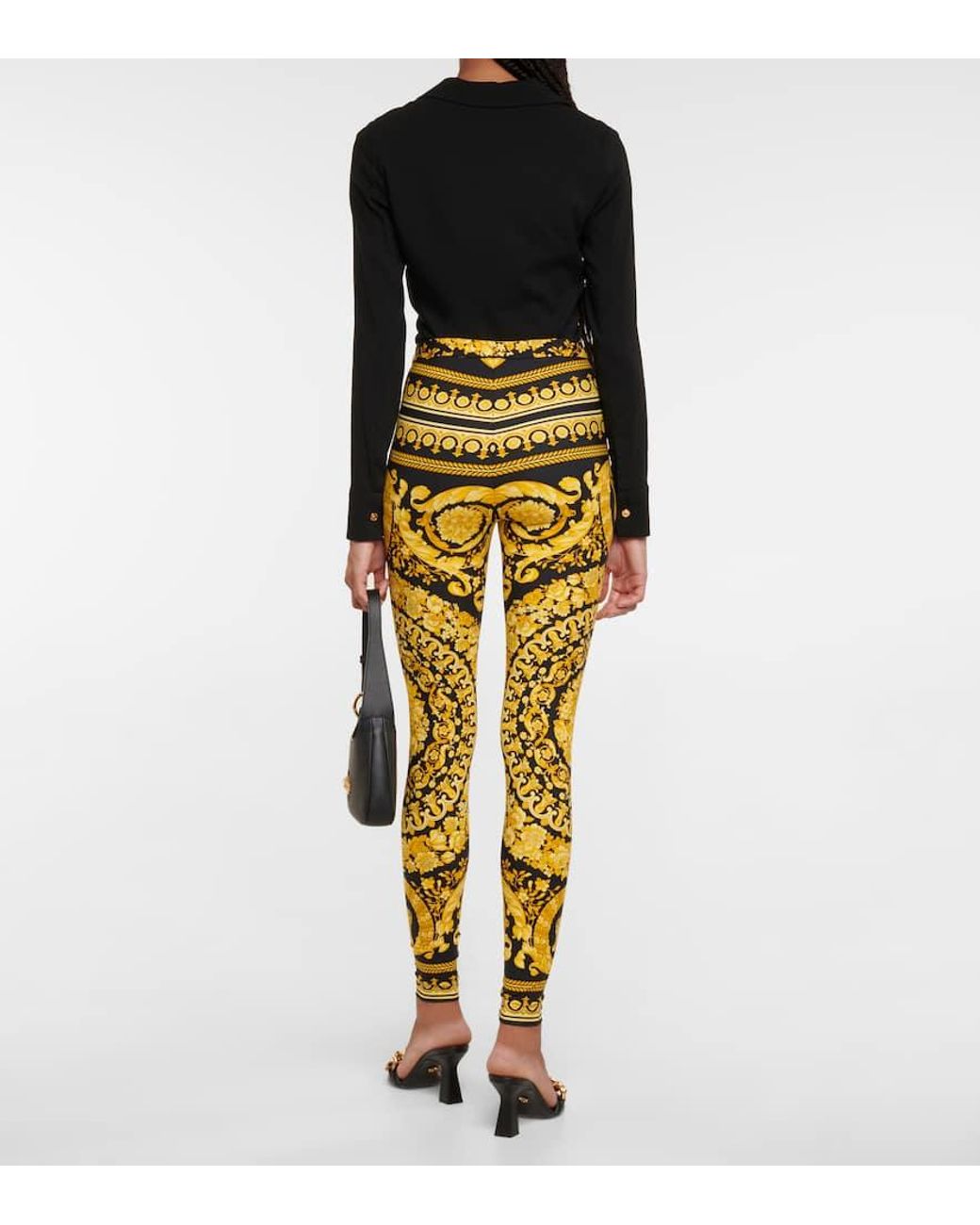 Versace Yellow Barocco Leggings