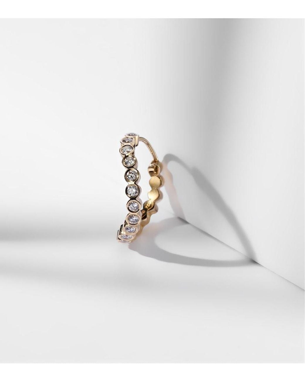 Sophie Bille Brahe Metallic Courant 18Kt Single Earring With Diamonds