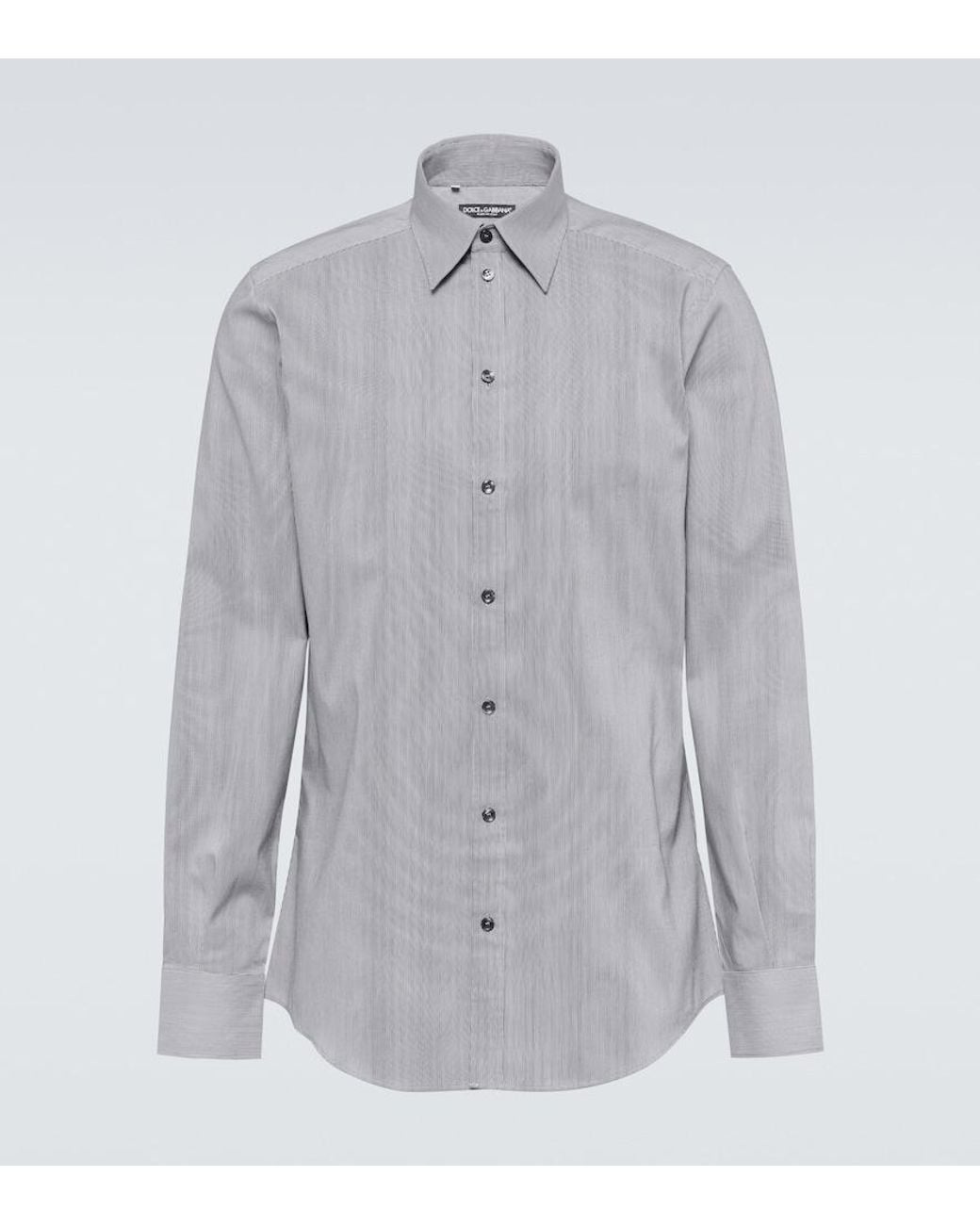 Dolce & Gabbana Gray Cotton Shirt for men