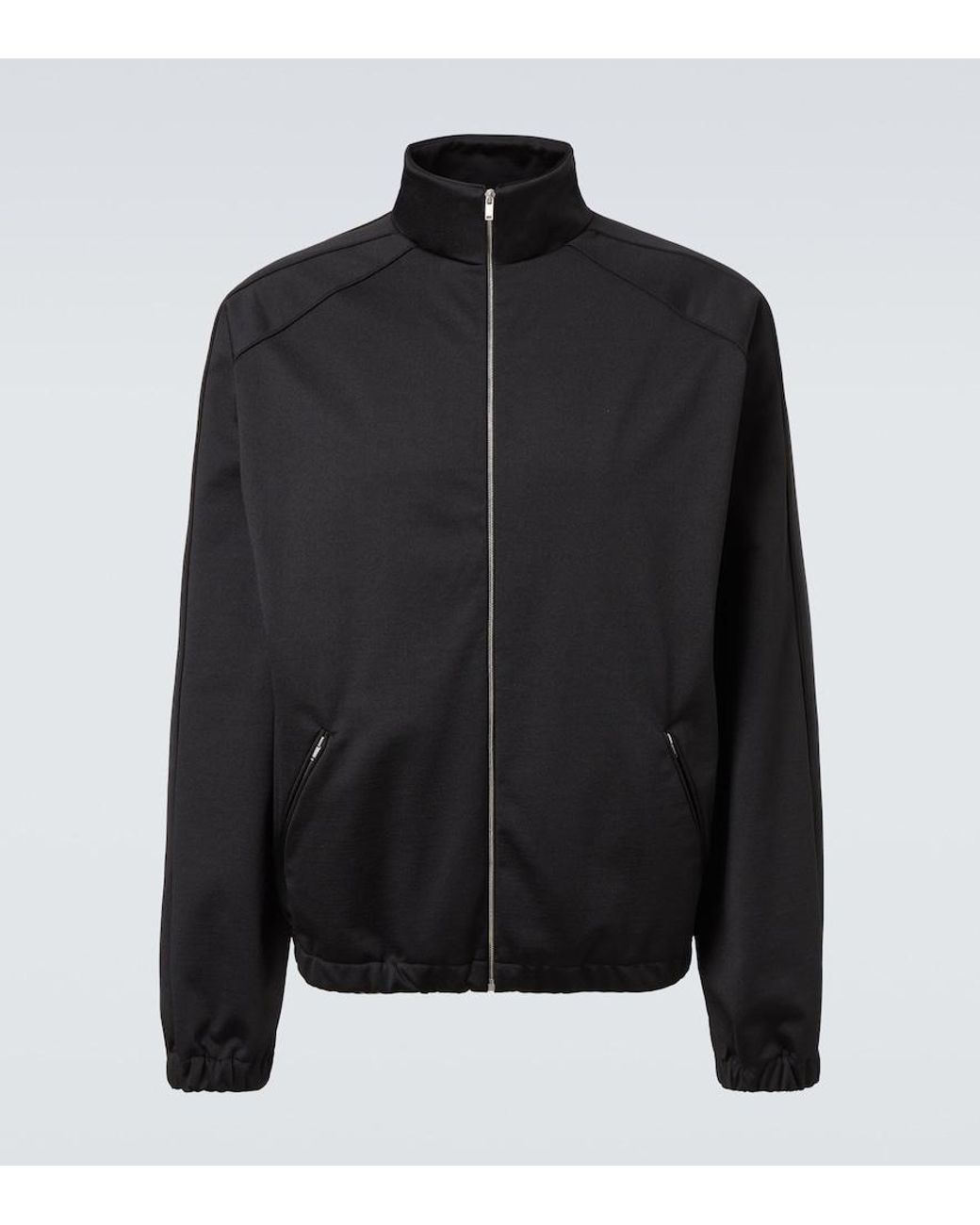 Jil Sander Black Cotton-Blend Sweatshirt for men
