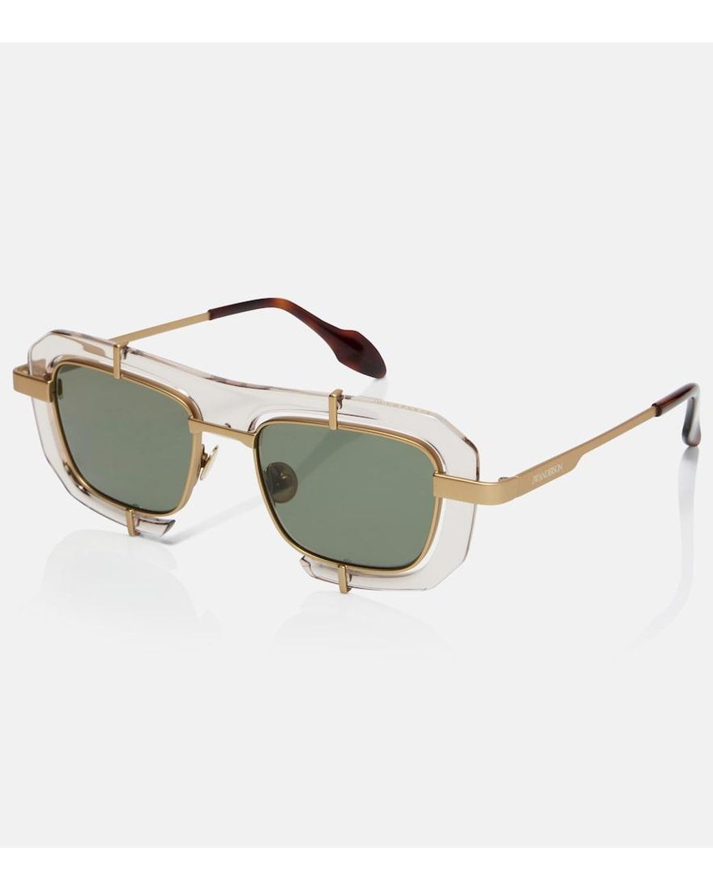 J.W. Anderson Brown Rectangular Sunglasses
