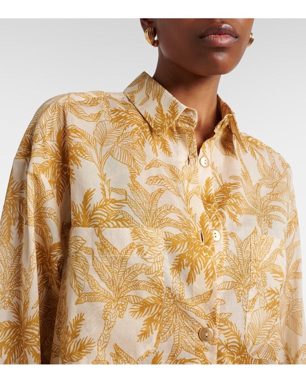 Camicia Exotisme di Eres in Metallic