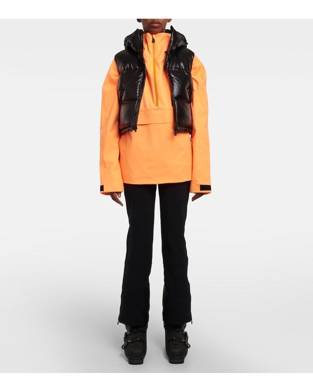 Aztech Mountain Black Snowbird Cropped Down Vest