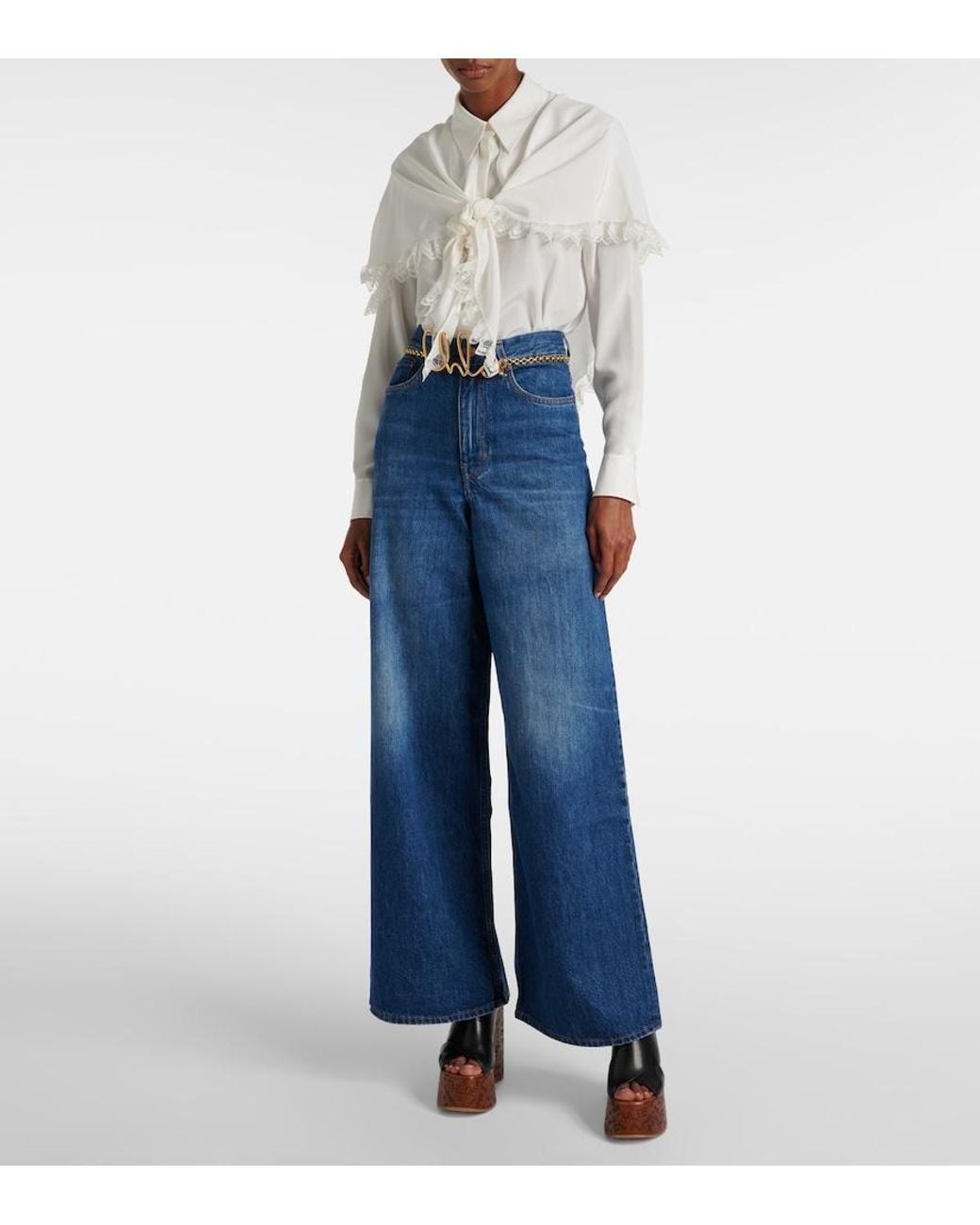 Chloé White Silk Shirt