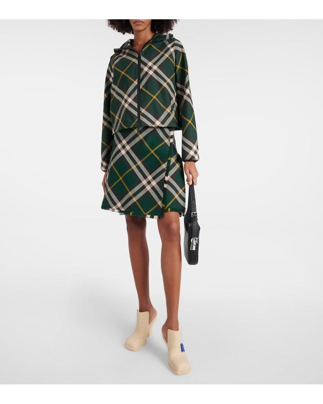 Burberry Natural Mules Highland Aus Gummi