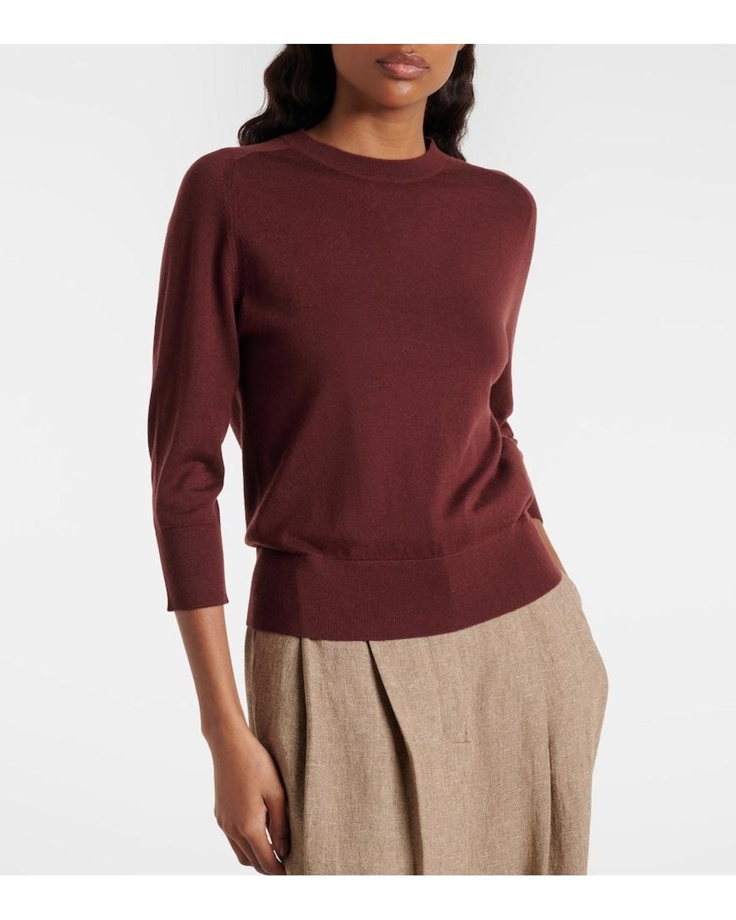 Loro Piana Red Piuma Cashmere Sweater