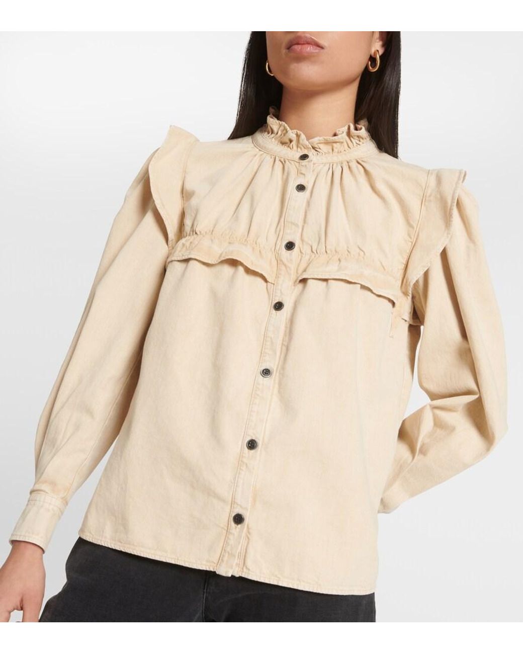 Isabel Marant Natural Idety Denim Top