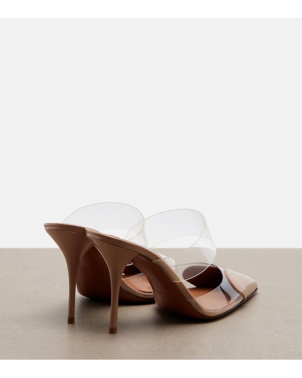 Alaïa Pink Le Cour Patent Leather And Pu Mules