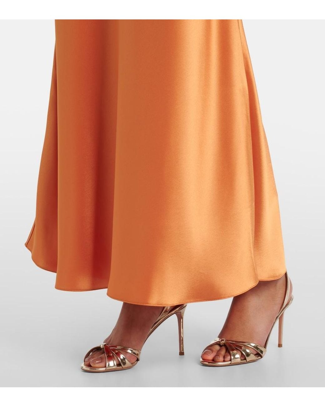 Galvan Orange Slipdress Provence Aus Satin