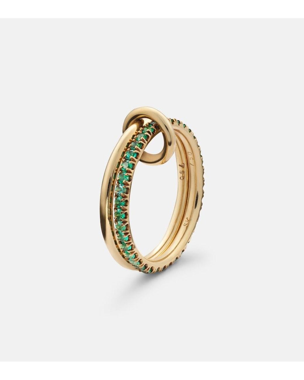 Spinelli Kilcollin Metallic Marigold 18Kt Ring With Emeralds