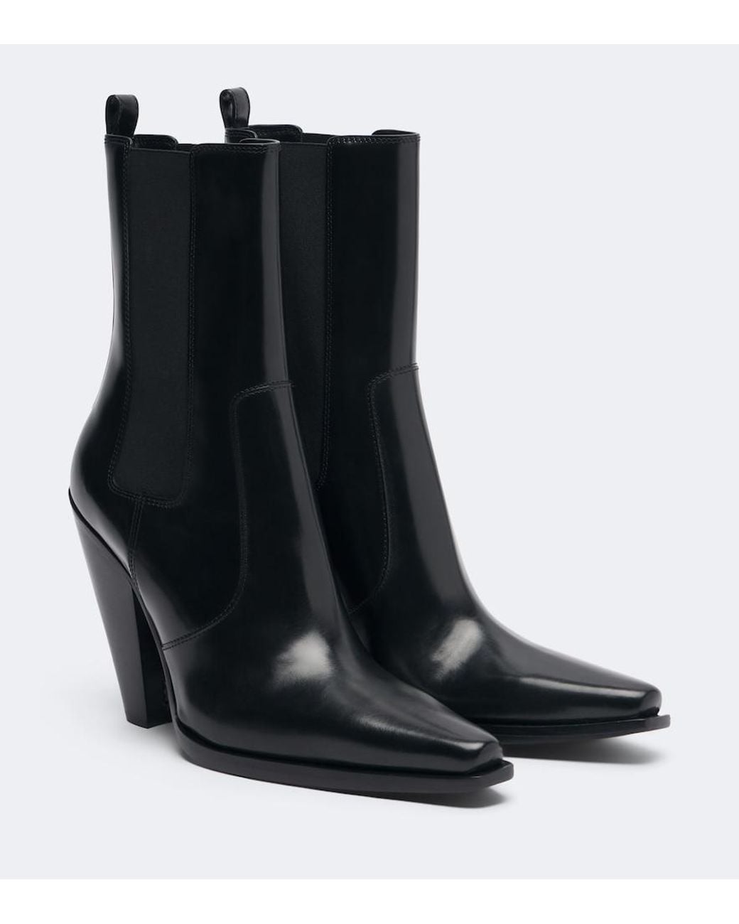 Saint Laurent Black Dylan Leather Chelsea Boots