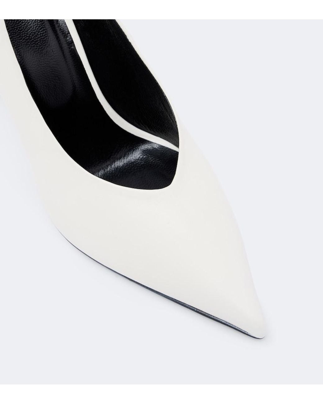 Jude White Kiss Leather Pumps