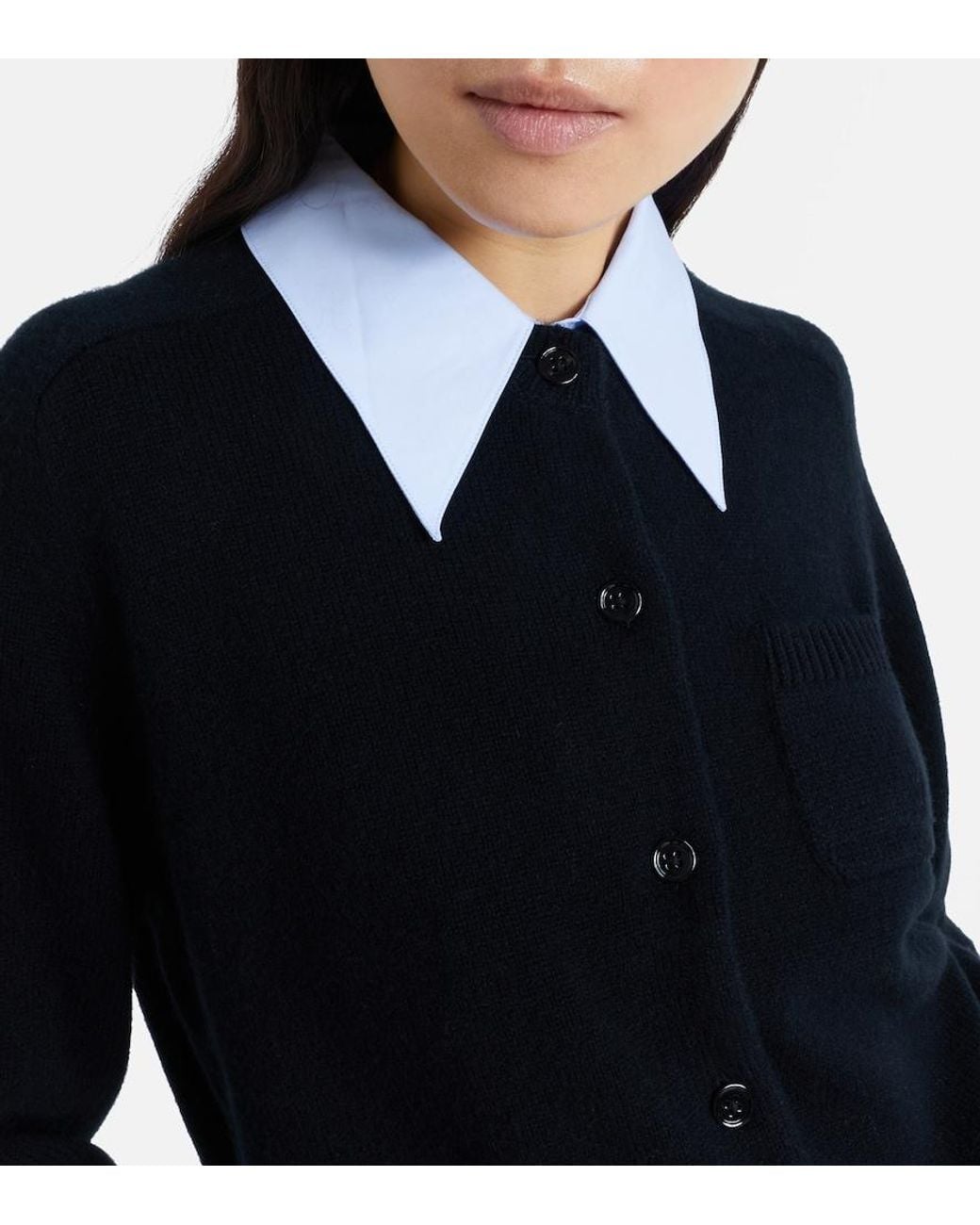 Dorothee Schumacher Black Elegant Statements Wool And Cashmere Cardigan
