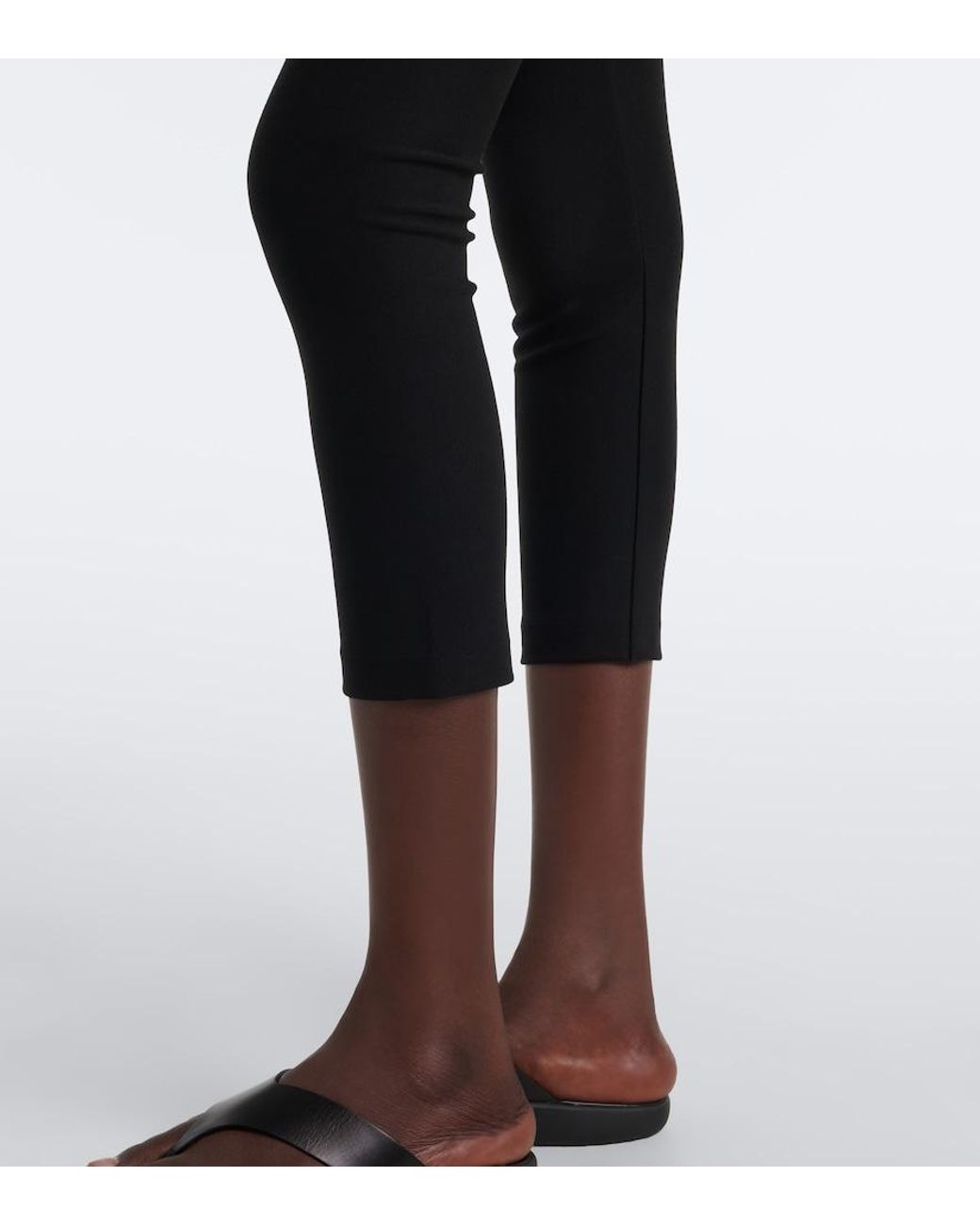 The Row Black Gael Skinny Pants
