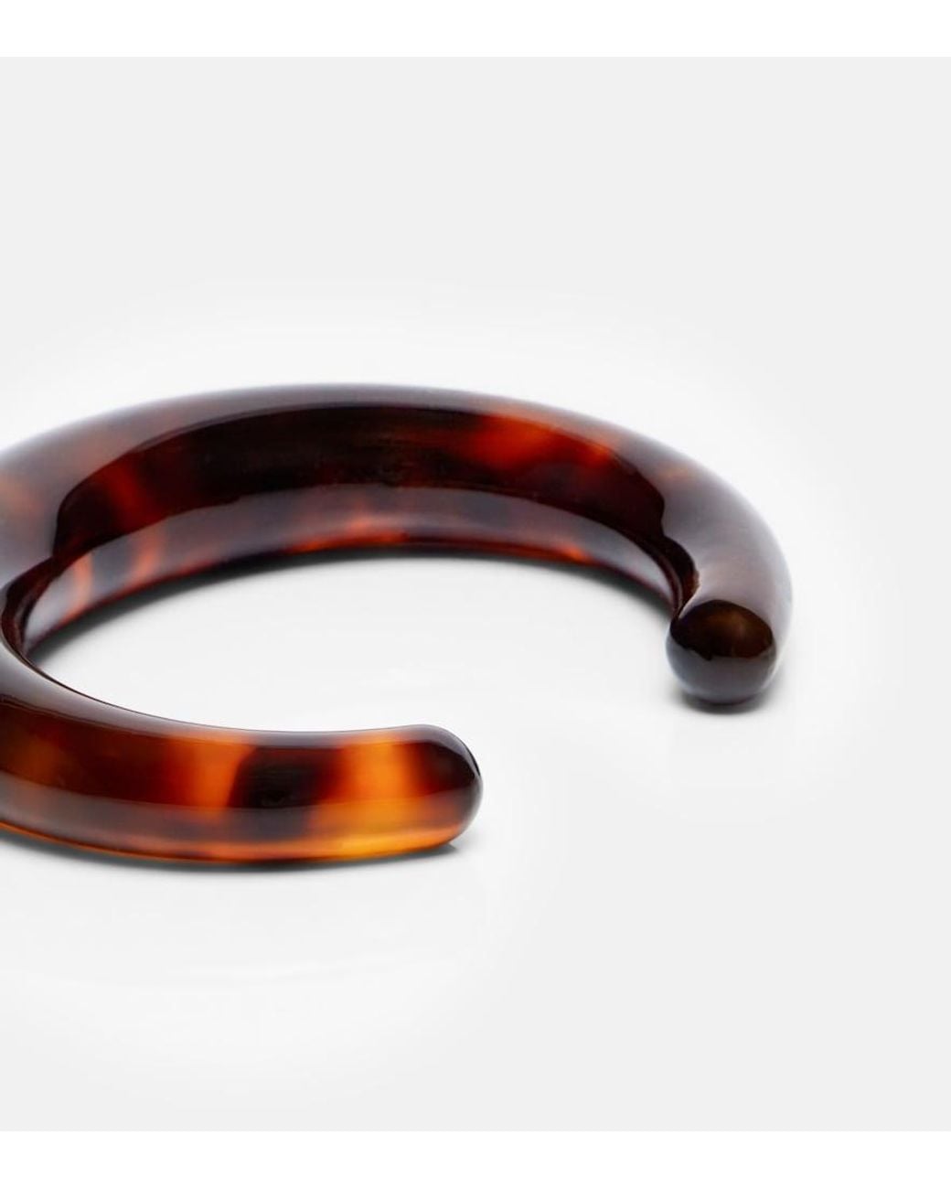 Totême  Brown Resin Cuff Bracelet