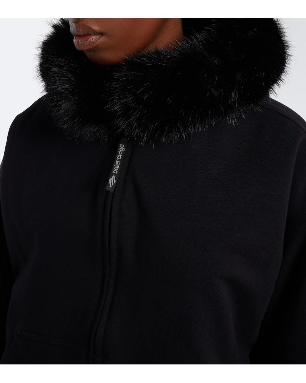 Balenciaga Black Technical Cotton Ski Jacket