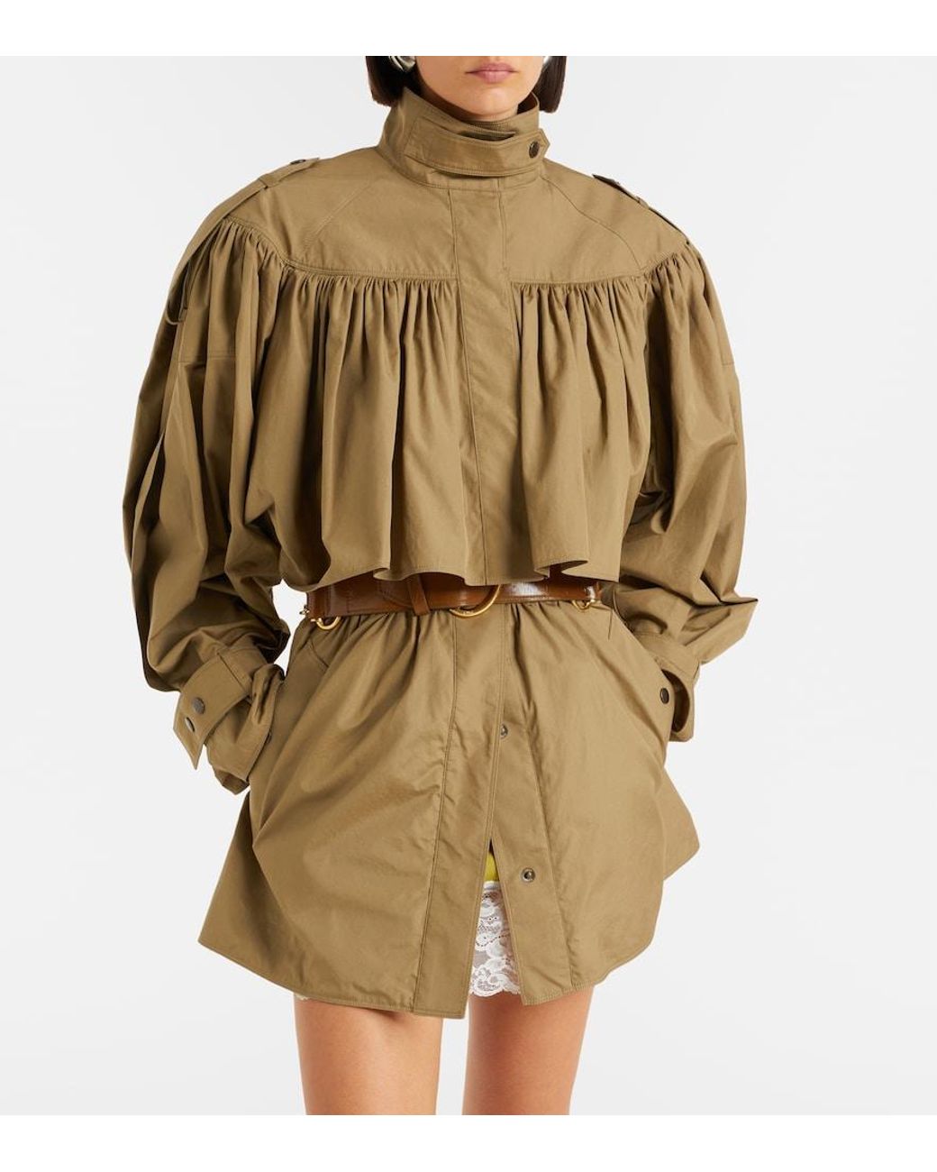 Chloé Natural Cotton Poplin Trench Coat