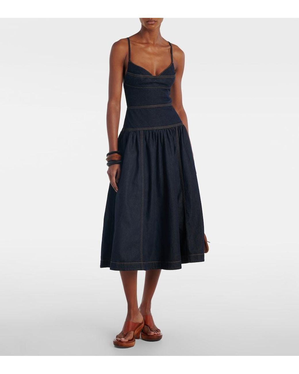 Zimmermann Blue Denim Midi Dress