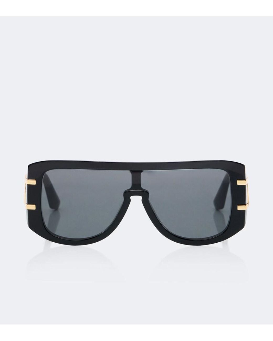 Dolce & Gabbana Gray Dg Griffe Flat-Top Sunglasses