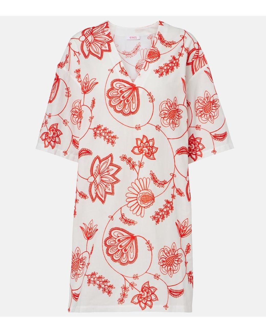 Eres Levia Embroidered Cotton-Blend Minidress