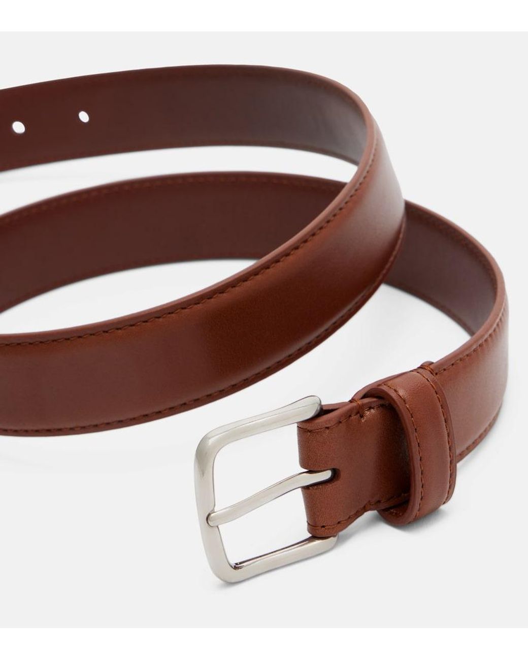 The Row Brown Classic Leather Belt