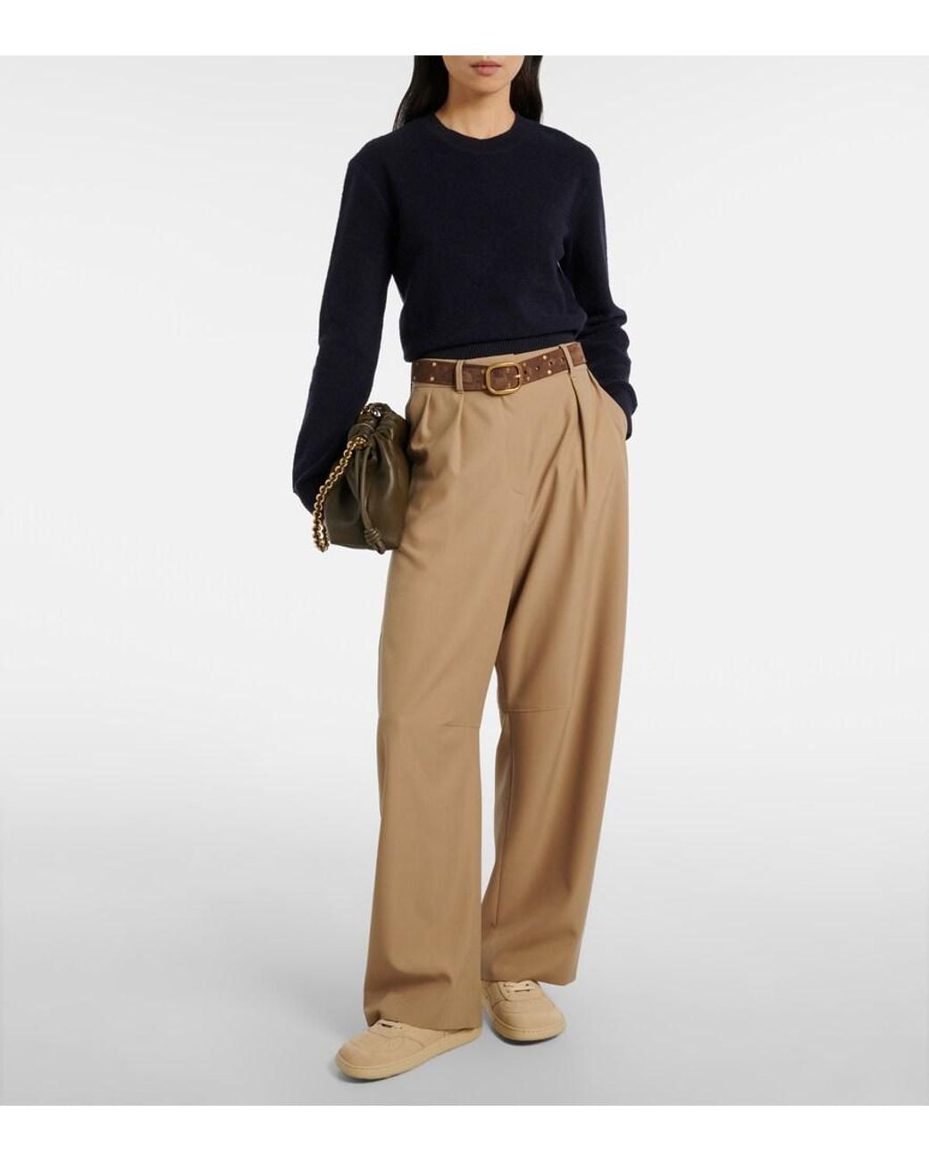 Loewe Natural Jambo Suede Sneakers