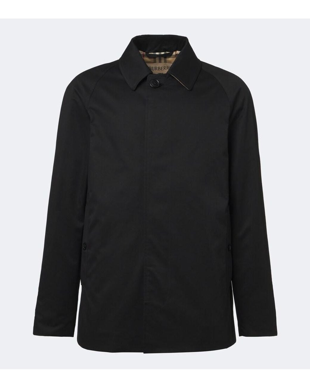 Burberry Black Cotton Jacket for men