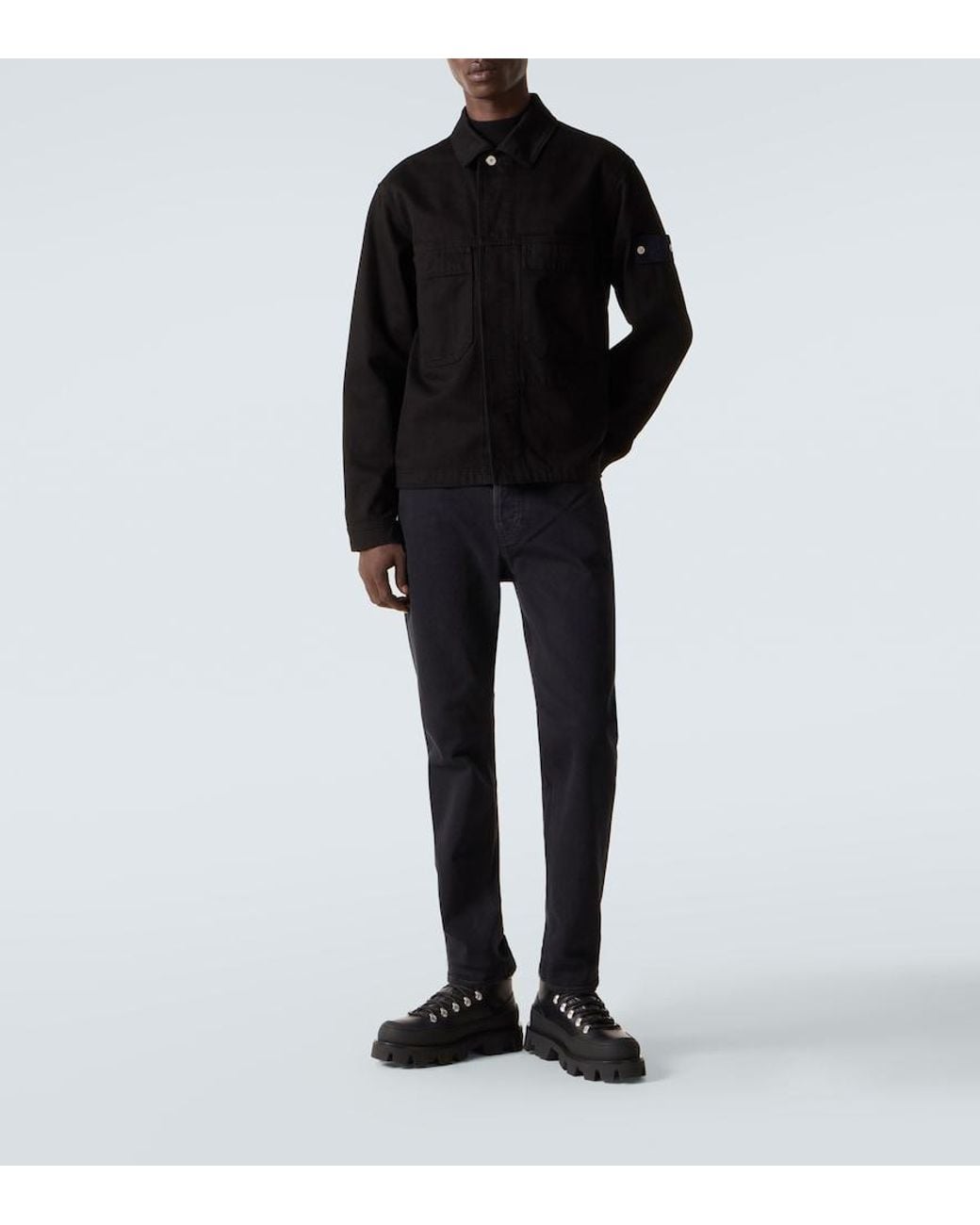 Stone Island Blue Mid-Rise Slim Jeans for men