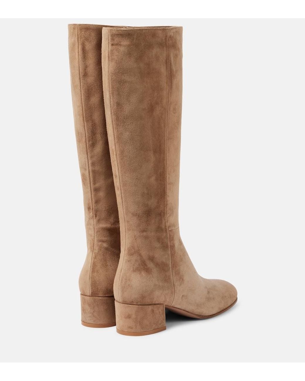 Gianvito Rossi Brown 45 Suede Knee-High Boots