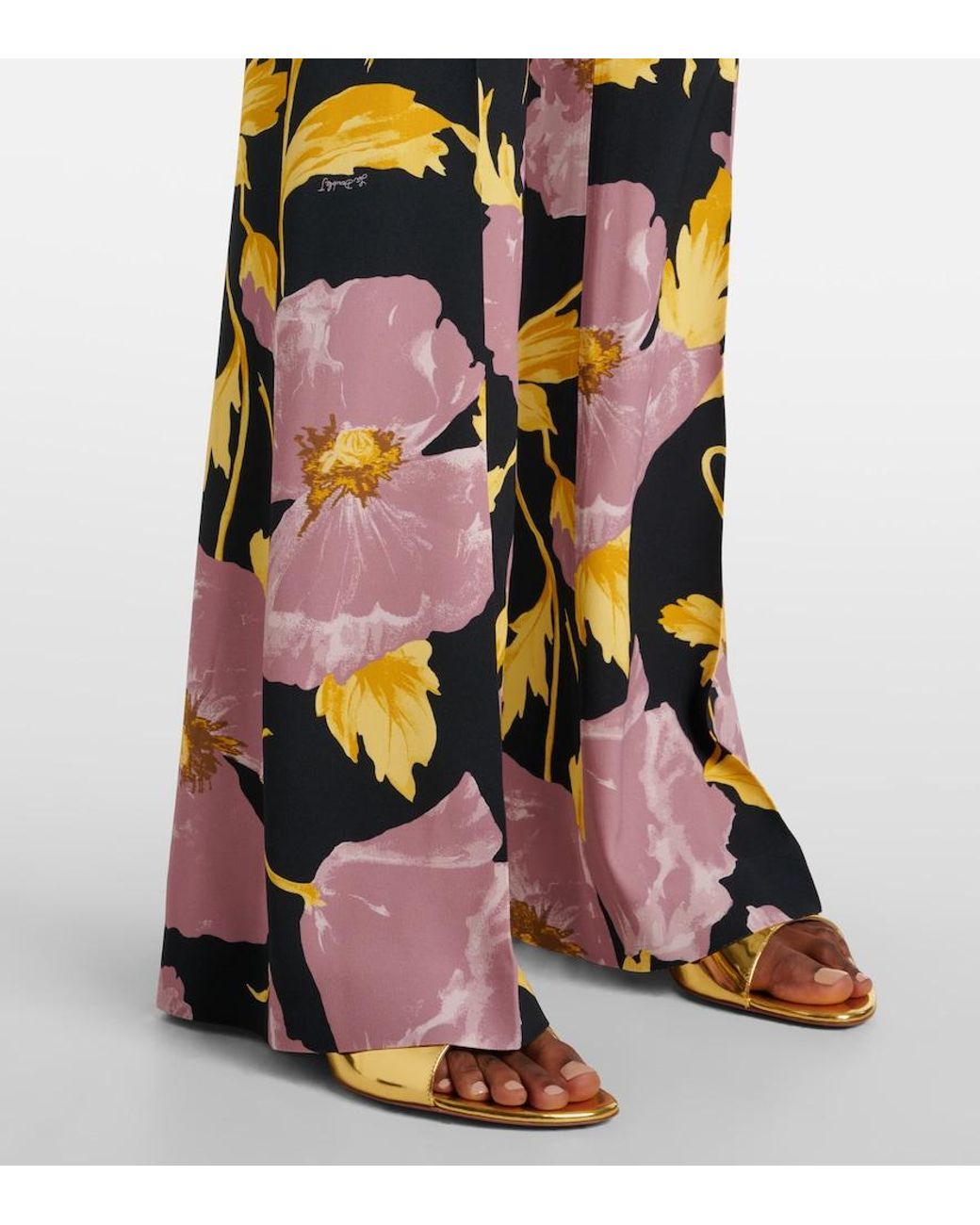 LaDoubleJ Multicolor Saturday Night Printed Bootcut Pants
