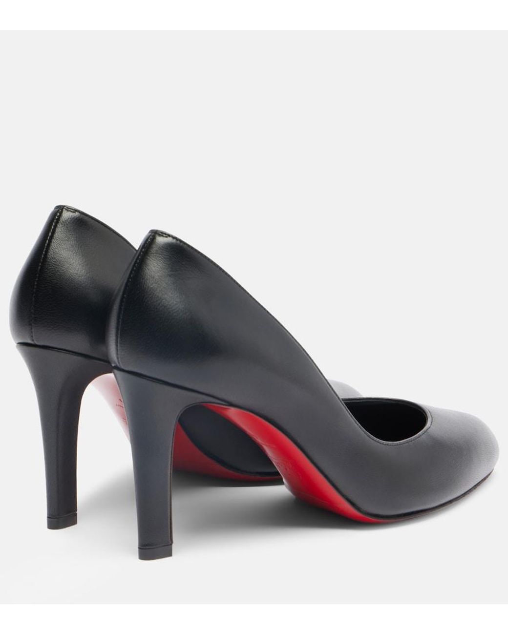 Christian Louboutin Black Fannylove 85 Leather Pumps
