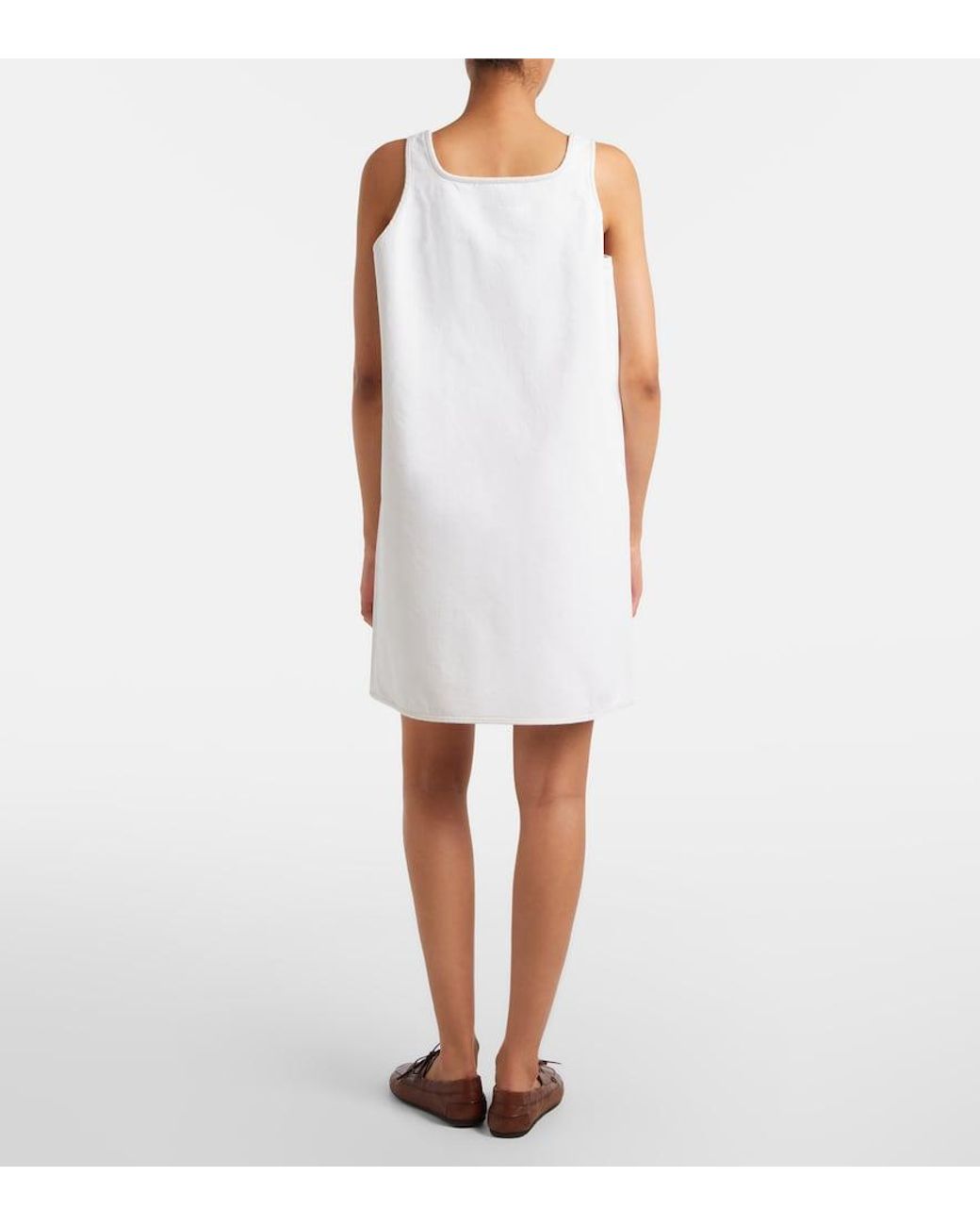 Prada White Denim Minidress