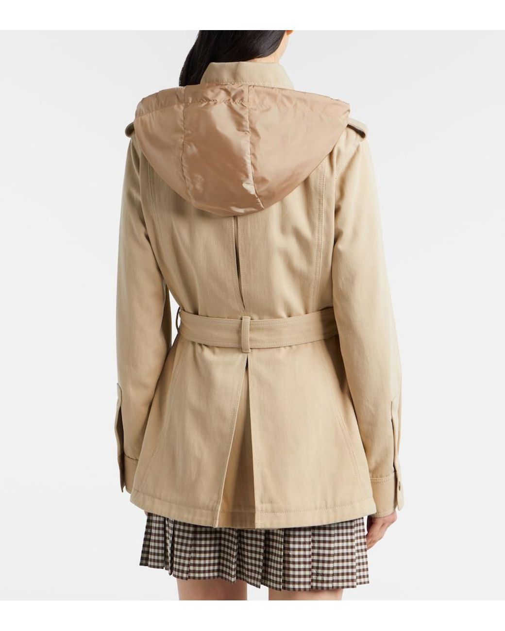 Moncler Natural Centaurea Belted Field Jacket