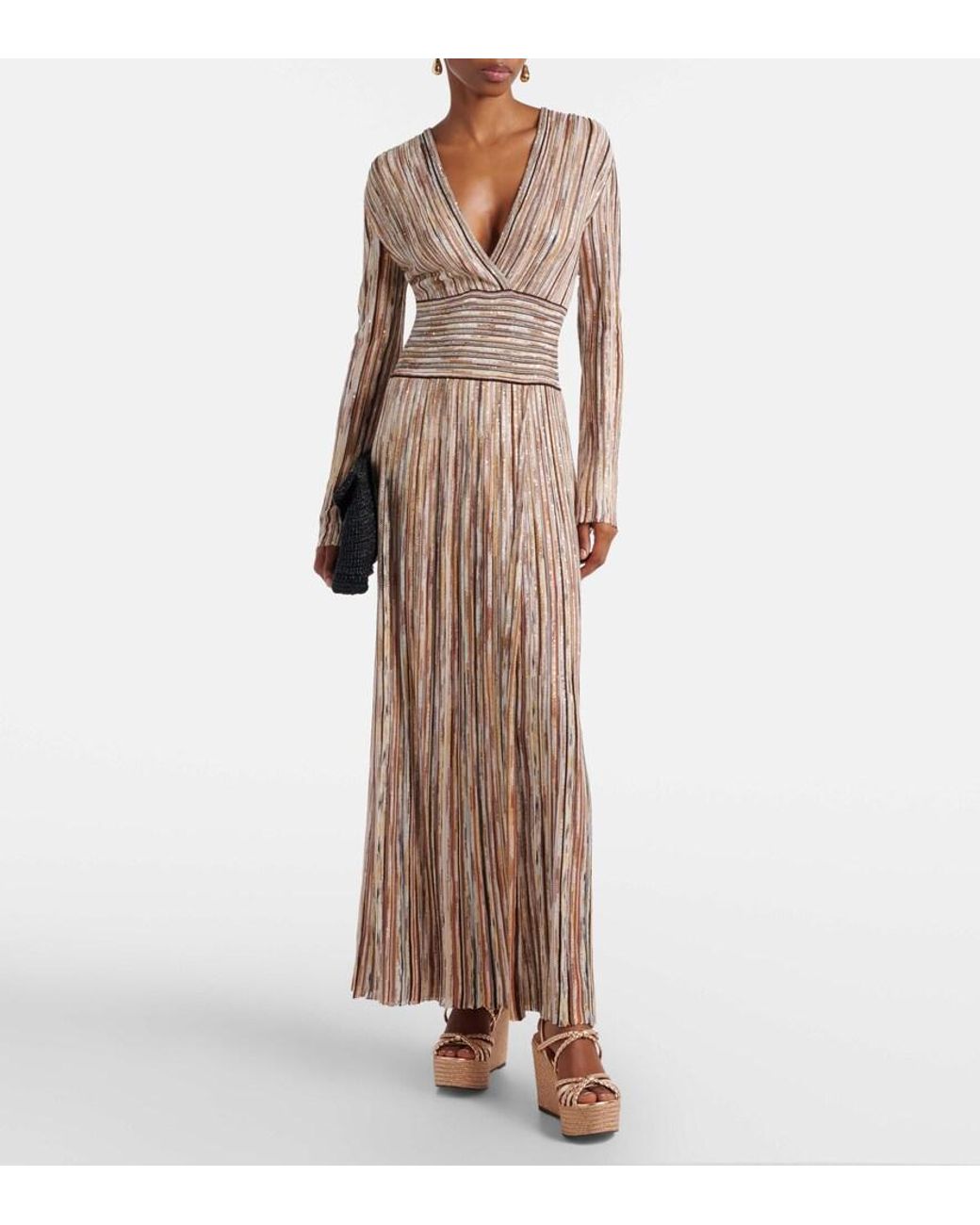 Jimmy Choo Brown Espadrille-Sandalen Nyra Aus Leder