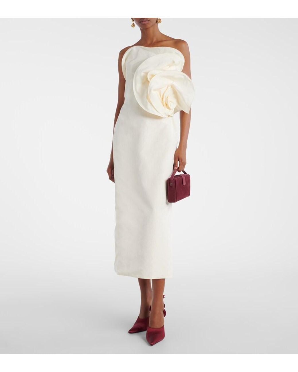 Magda Butrym Red Apolonia Suede Clutch
