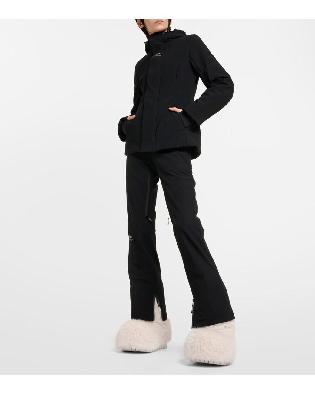 Balenciaga Black 3B Sports Icon Ski Jacket