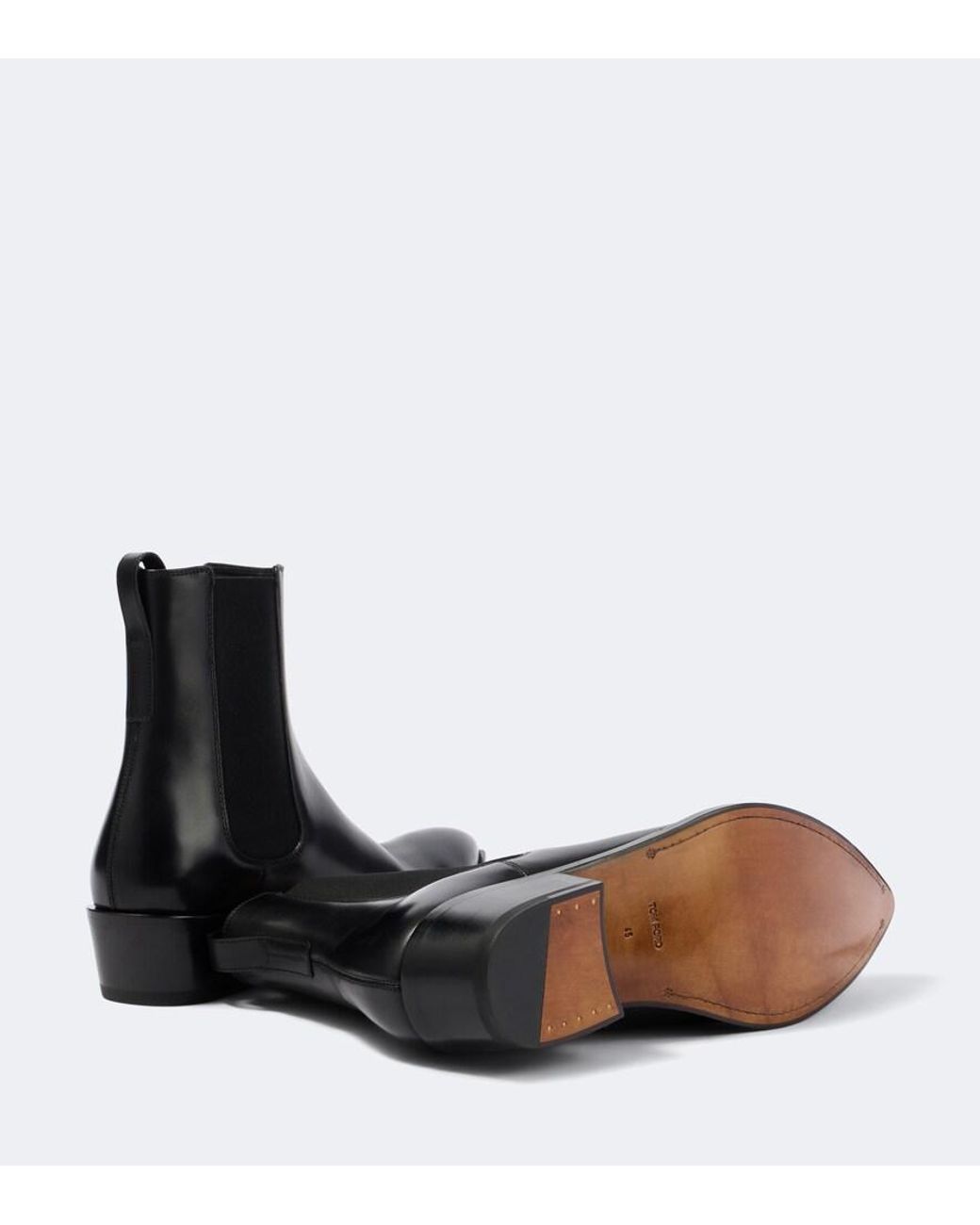 Tom Ford Black Leather Boots for men