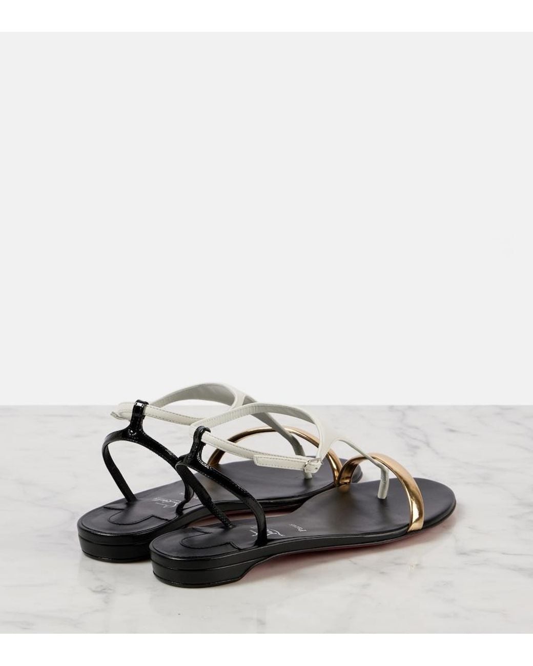 Christian Louboutin Black Athinita Leather Sandal