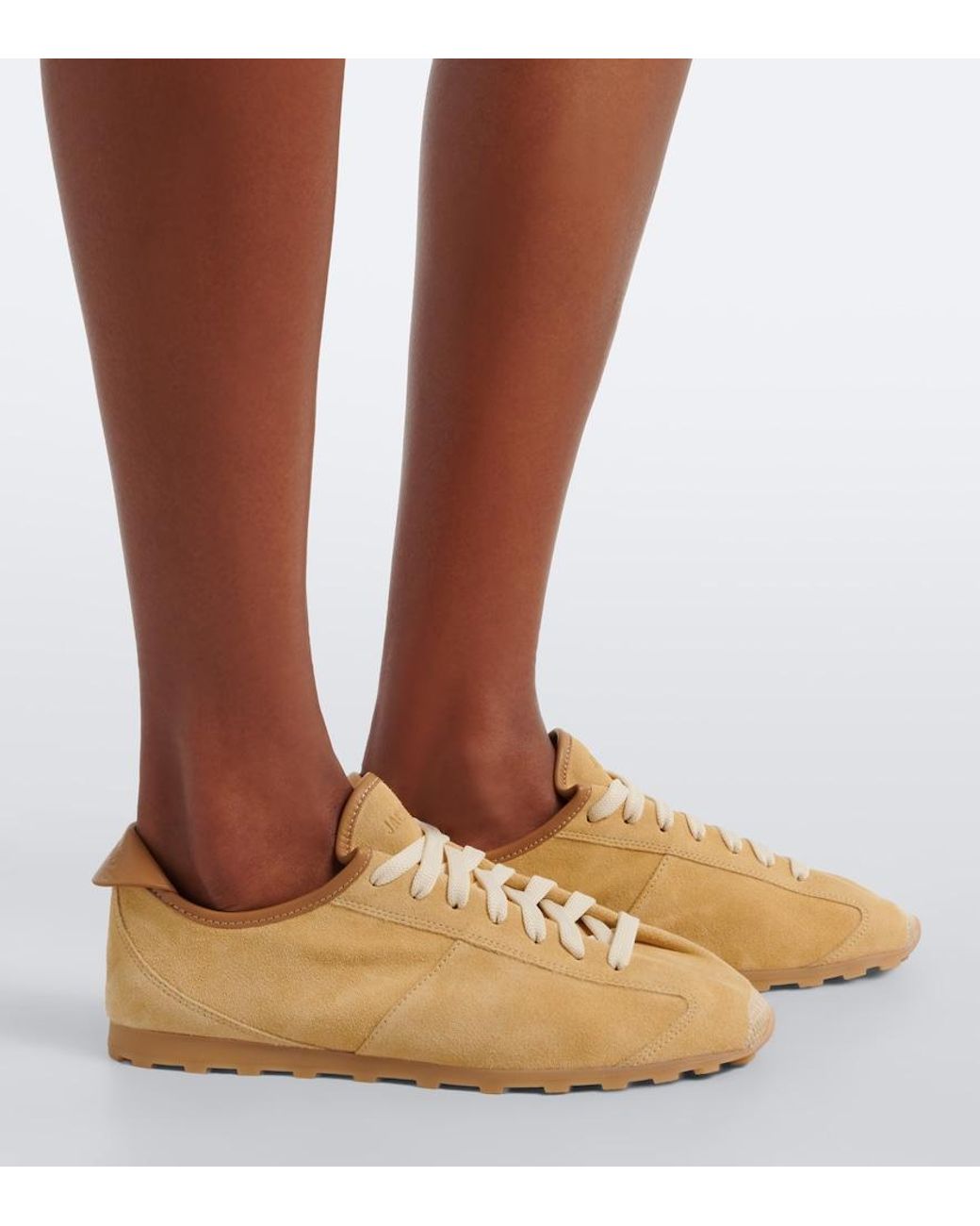 Jacquemus Natural Tennis Suede Sneakers