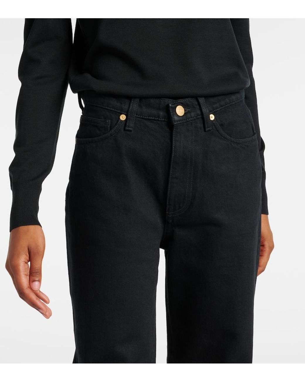 TOVE Blue Sade High-Rise Straight Jeans