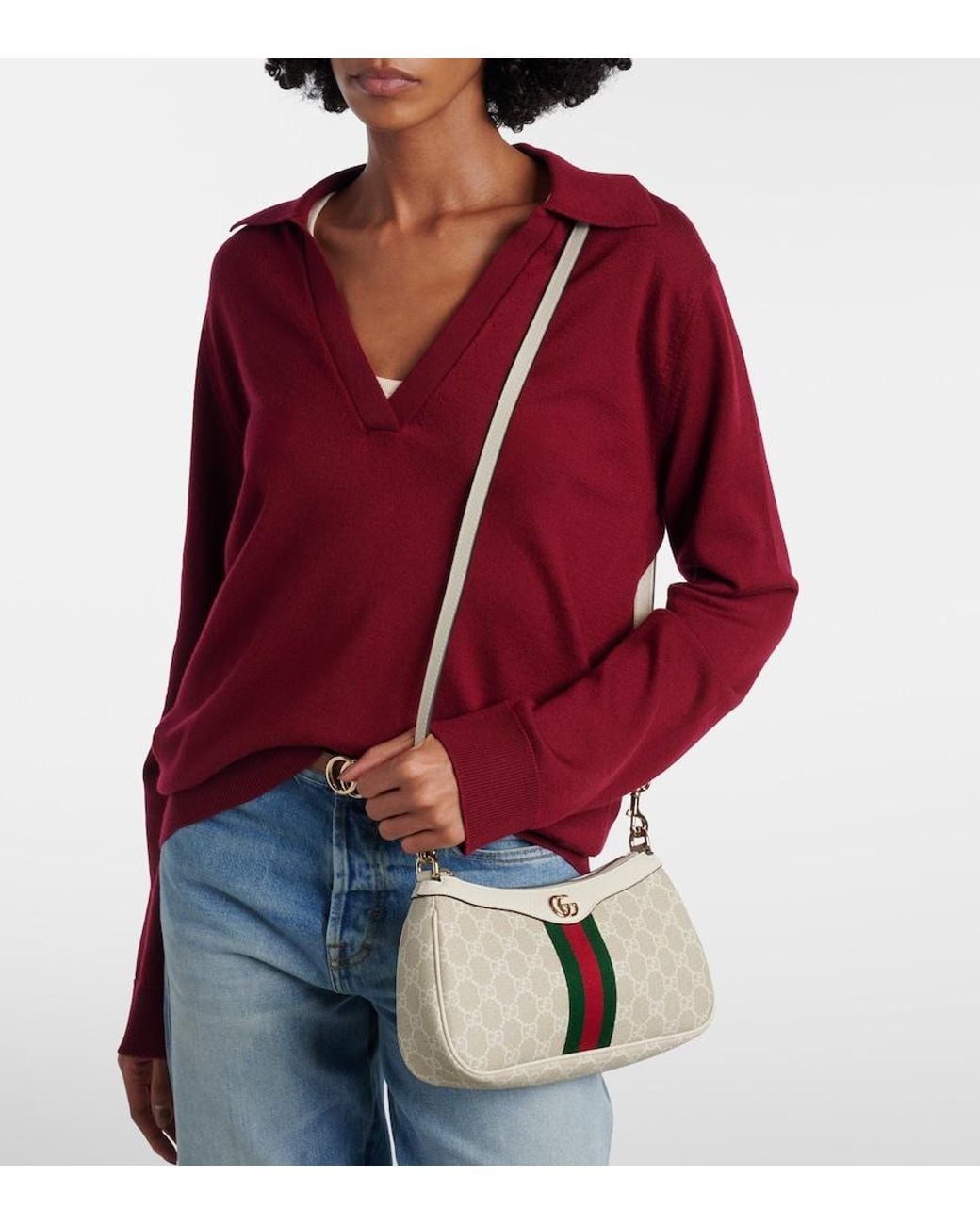 Gucci Natural Ophidia Gg Small Shoulder Bag